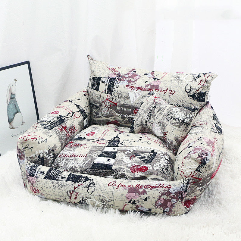 Pet Supplies Autumn And Winter Sofa Pet Nest Canvas Pi-Mart
