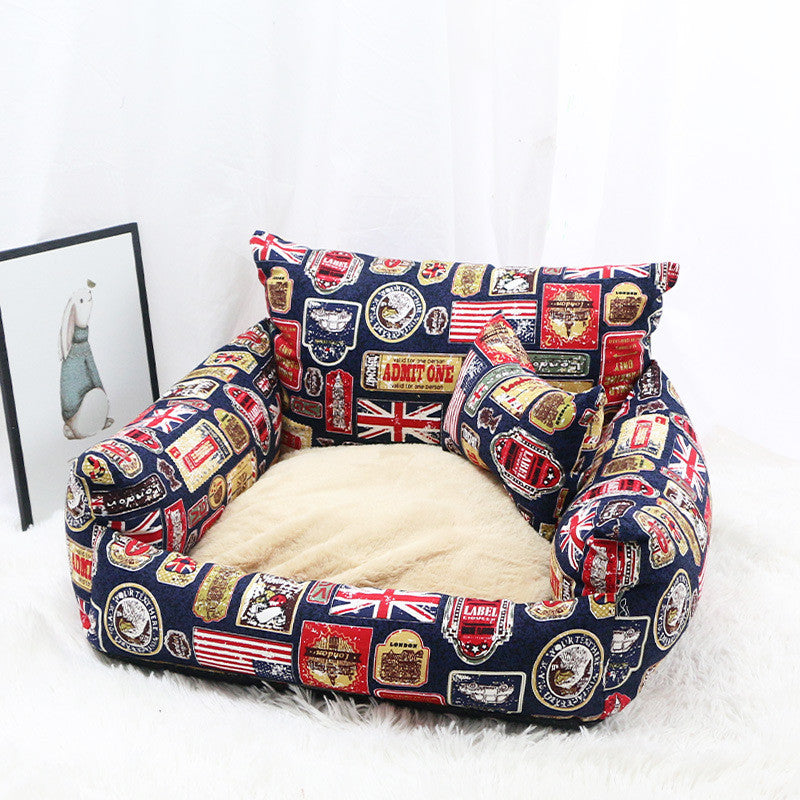 Pet Supplies Autumn And Winter Sofa Pet Nest Canvas Pi-Mart