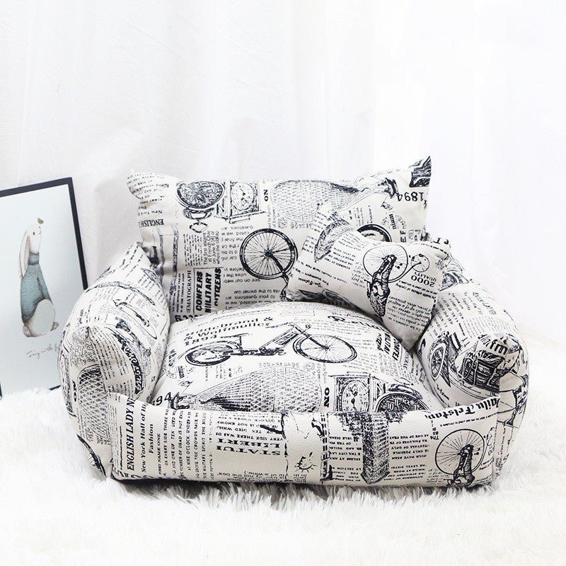 Pet Supplies Autumn And Winter Sofa Pet Nest Canvas Pi-Mart