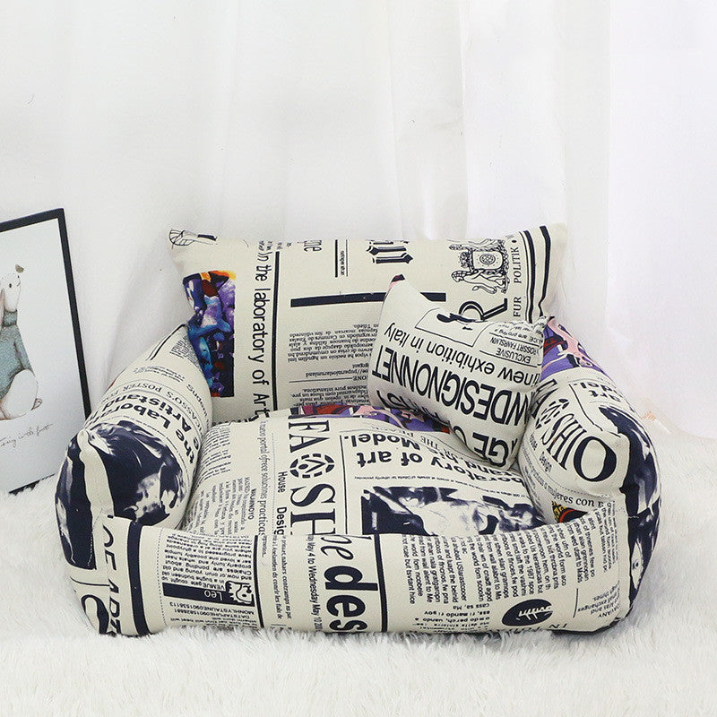 Pet Supplies Autumn And Winter Sofa Pet Nest Canvas Pi-Mart