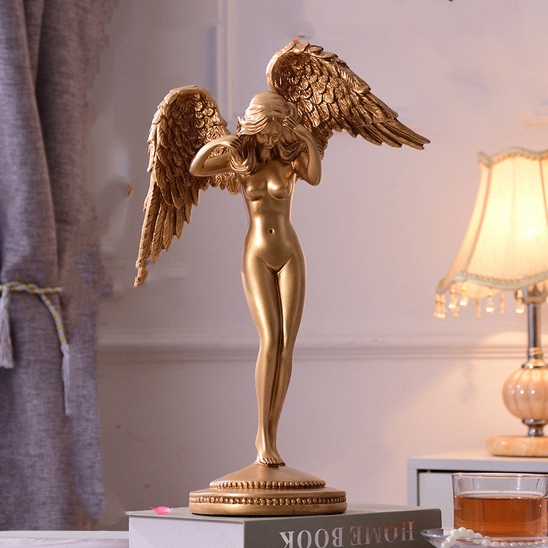 Sculpture Angel Goddess Character Home Art Gifts Pi-Mart