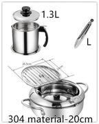 Stainless Steel Telescopic Folding Basket Frying Basket French Fries Degreasing Kitchen Tool Pi-Mart