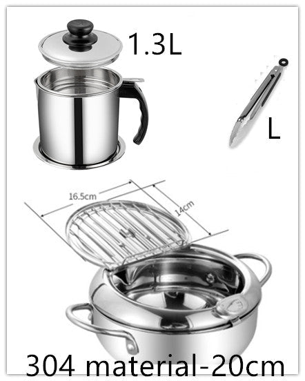 Stainless Steel Telescopic Folding Basket Frying Basket French Fries Degreasing Kitchen Tool Pi-Mart
