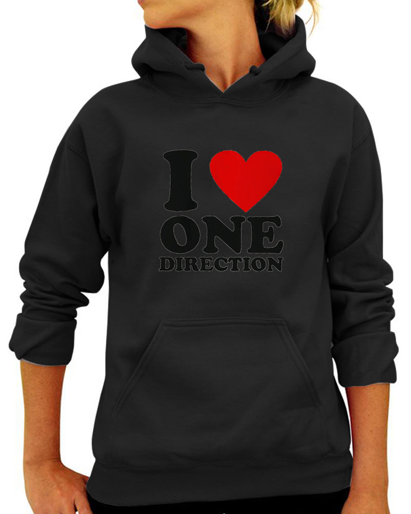 Love ONE DIRECTION Print Hoodie Pi-Mart