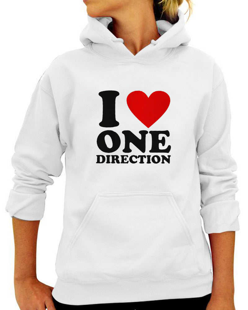 Love ONE DIRECTION Print Hoodie Pi-Mart