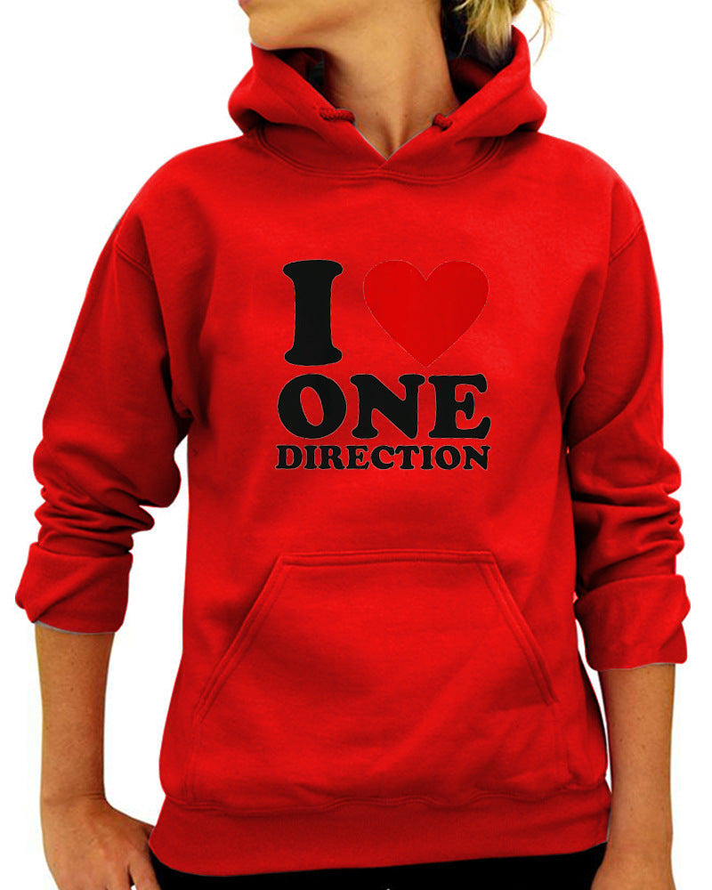 Love ONE DIRECTION Print Hoodie Pi-Mart