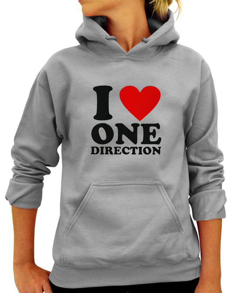 Love ONE DIRECTION Print Hoodie Pi-Mart