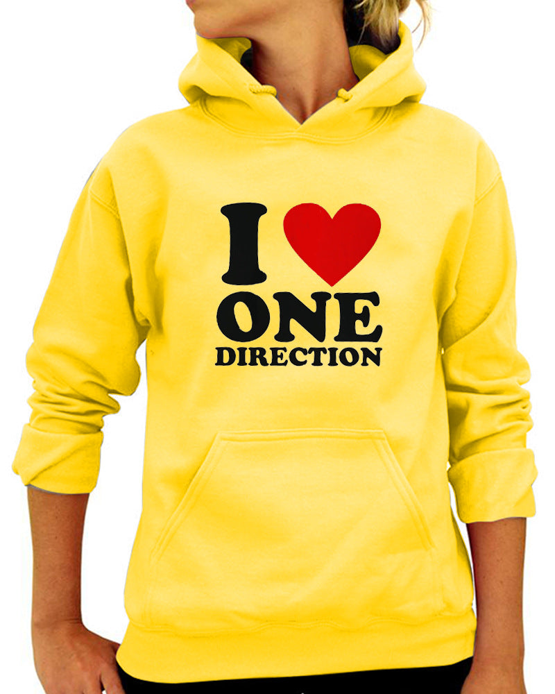 Love ONE DIRECTION Print Hoodie Pi-Mart