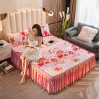 Anti-Dust And Non-Slip Bed Sheet Protective Cover Sheet Set Pi-Mart