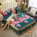 Anti-Dust And Non-Slip Bed Sheet Protective Cover Sheet Set Pi-Mart