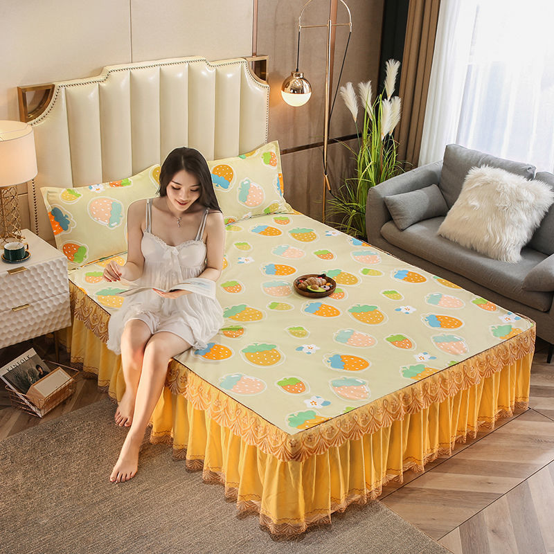 Anti-Dust And Non-Slip Bed Sheet Protective Cover Sheet Set Pi-Mart