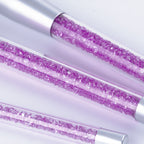 8pcs purple pink crystal makeup brushes Pi-Mart