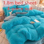 Mink velvet crystal velvet four-piece bedding Pi-Mart