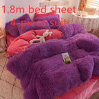 Mink velvet crystal velvet four-piece bedding Pi-Mart