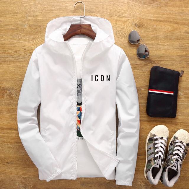 New Men's Casual Hooded Bomber Jacket Spring And Autumn Pi-Mart