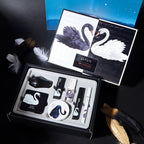 Black And White Swan Makeup Set Cushion bb Cream Makeup Powder Lipstick Seven-piece Gift Box For Beginners Pi-Mart