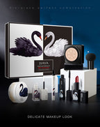 Black And White Swan Makeup Set Cushion bb Cream Makeup Powder Lipstick Seven-piece Gift Box For Beginners Pi-Mart