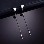 ALong Earrings Female Tassel Earrings Triangle Earrings Small Earrings Pi-Mart