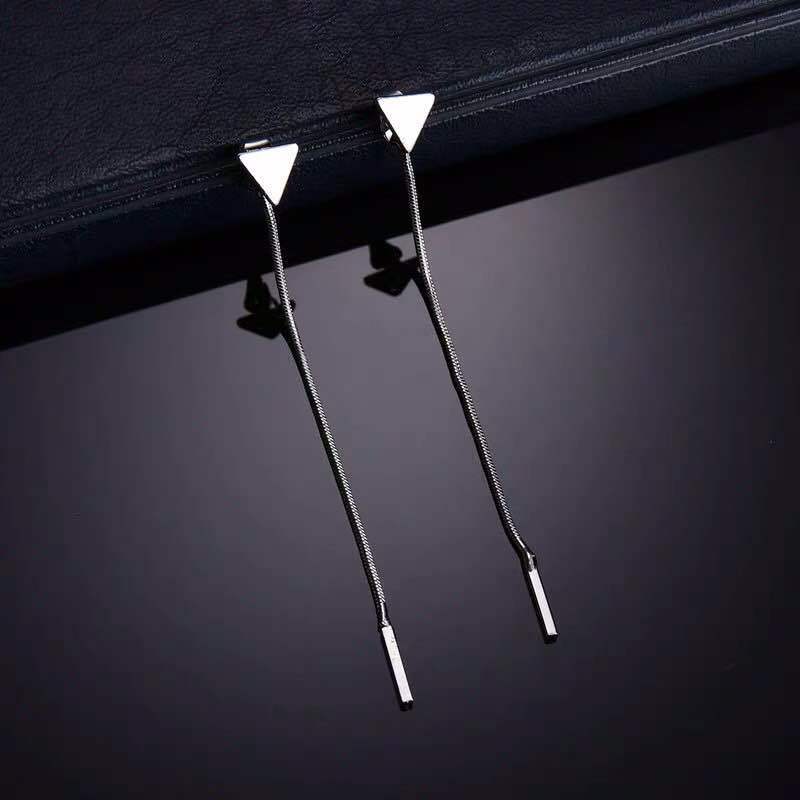 ALong Earrings Female Tassel Earrings Triangle Earrings Small Earrings Pi-Mart