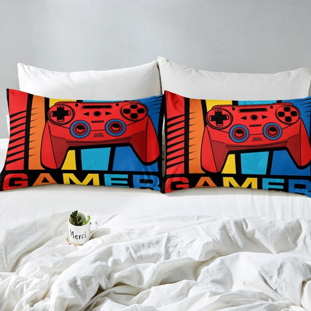 Mobile Game Elements 3D Digital Printing Duvet Cover Pi-Mart
