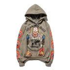 Graffiti alphabet print hoodie sweatshirt Pi-Mart