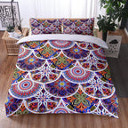 Mandala Bedding Quilt Cover Pillowcase Digital Printing Three-Piece Set Pi-Mart