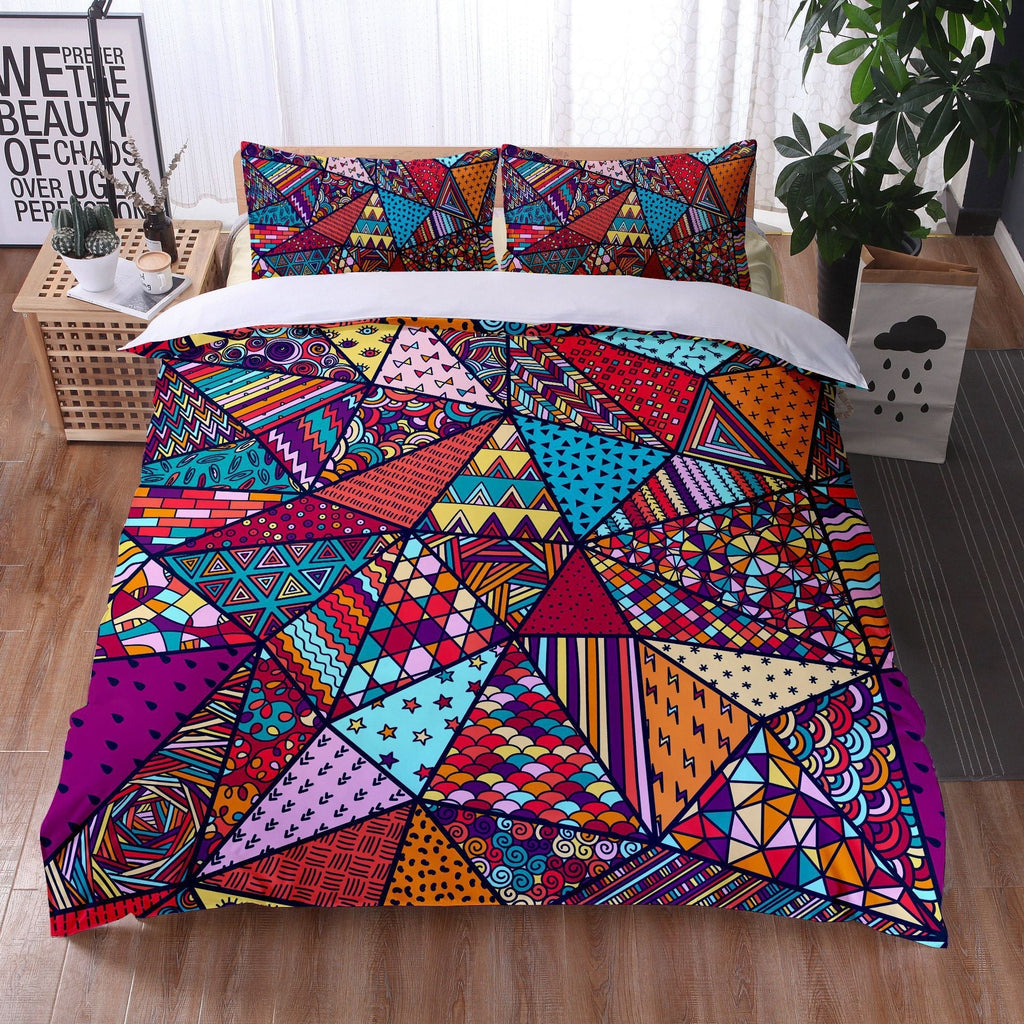 Mandala Bedding Quilt Cover Pillowcase Digital Printing Three-Piece Set Pi-Mart