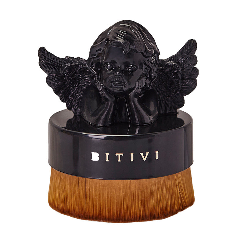 New Foundation Brush, Base Makeup Brush, Easy To Use, With Lid, High Density Pi-Mart