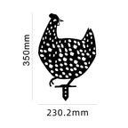 Chicken Yard Art Outdoor Garden Back Yard Gazon Stakes Hen Yard Decor