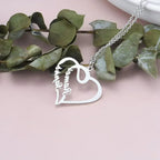💖 Eternal Heart Necklace – 925 Silver Personalized Love Keepsake