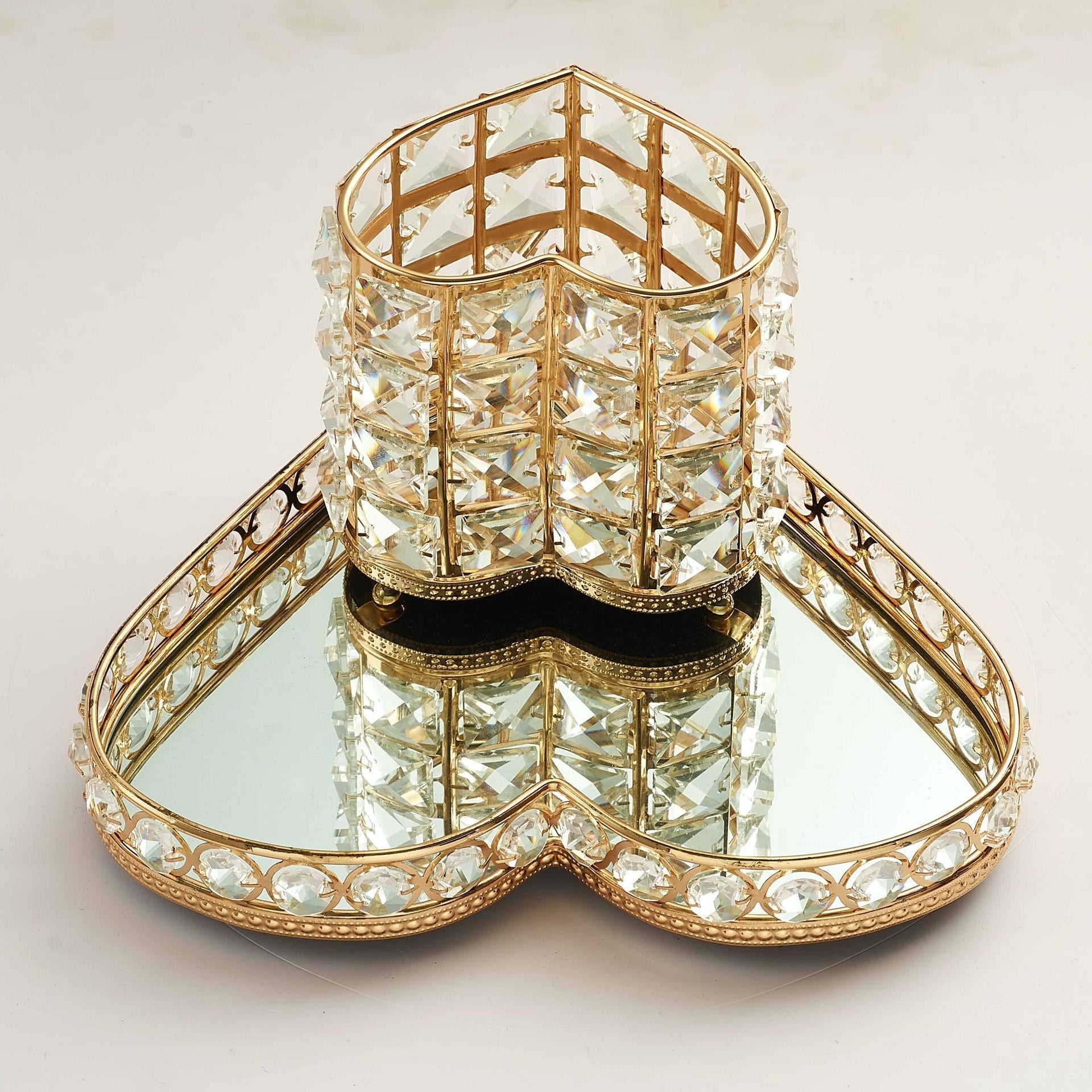 Crystal Brush Holder Cosmetic Brush Storage Bucket Pi-Mart