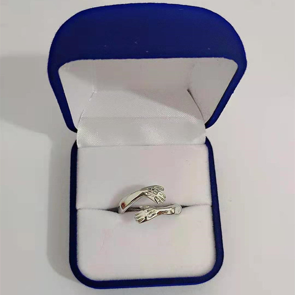 Simple And Creative Love Hands Embracing Ring Pi-Mart