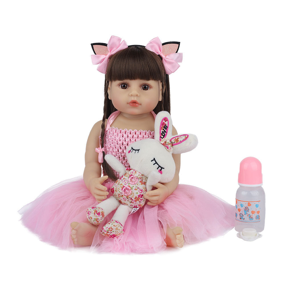 Baby Doll Reborn Baby Full Body Silicone Girl Doll Pi-Mart