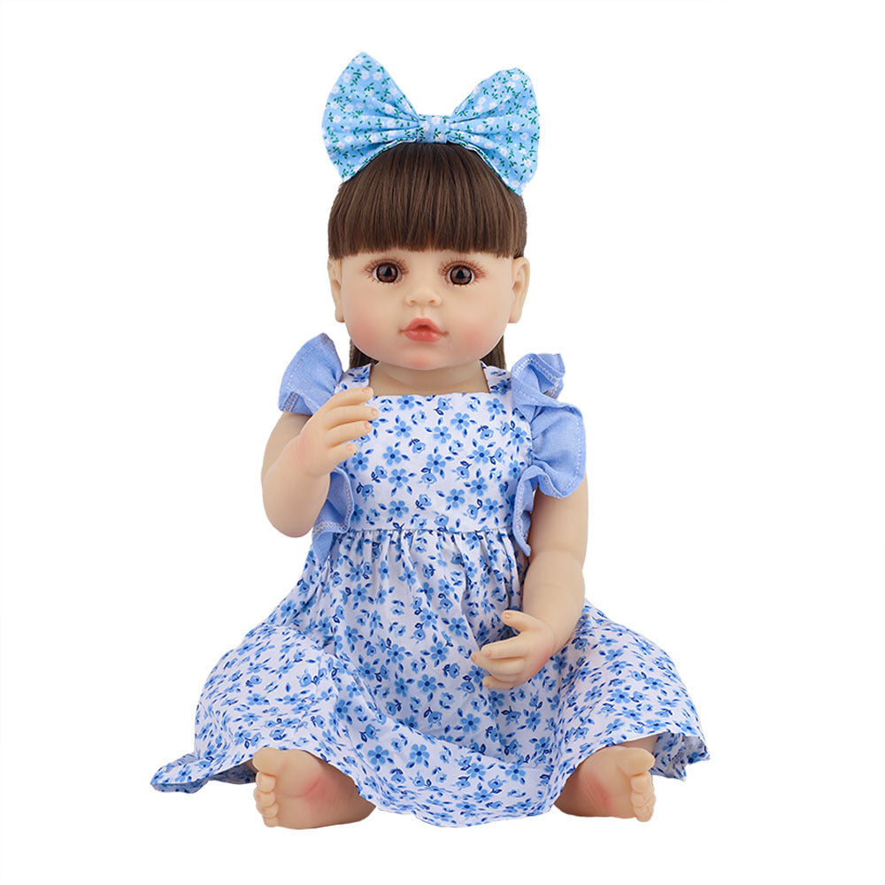 Baby Doll Reborn Baby Full Body Silicone Girl Doll Pi-Mart