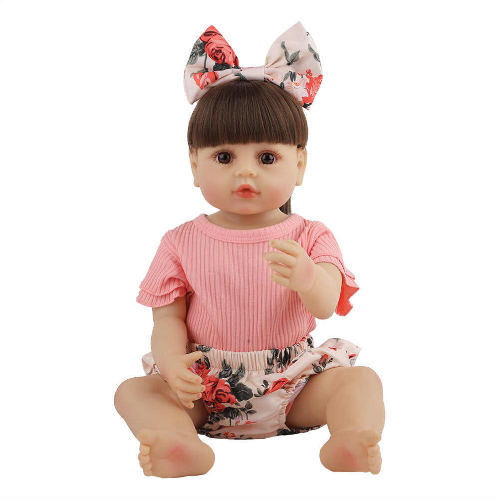 Baby Doll Reborn Baby Full Body Silicone Girl Doll Pi-Mart