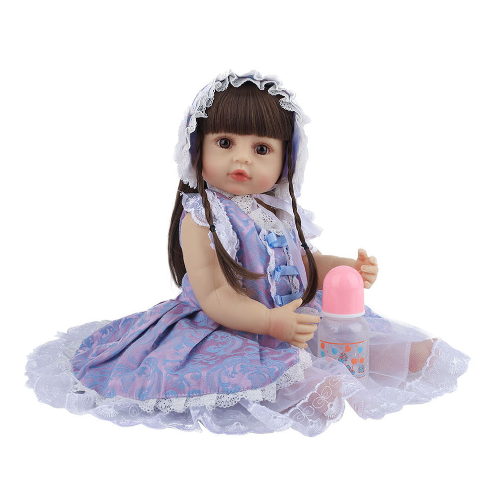 Baby Doll Reborn Baby Full Body Silicone Girl Doll Pi-Mart