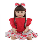 Baby Doll Reborn Baby Full Body Silicone Girl Doll Pi-Mart