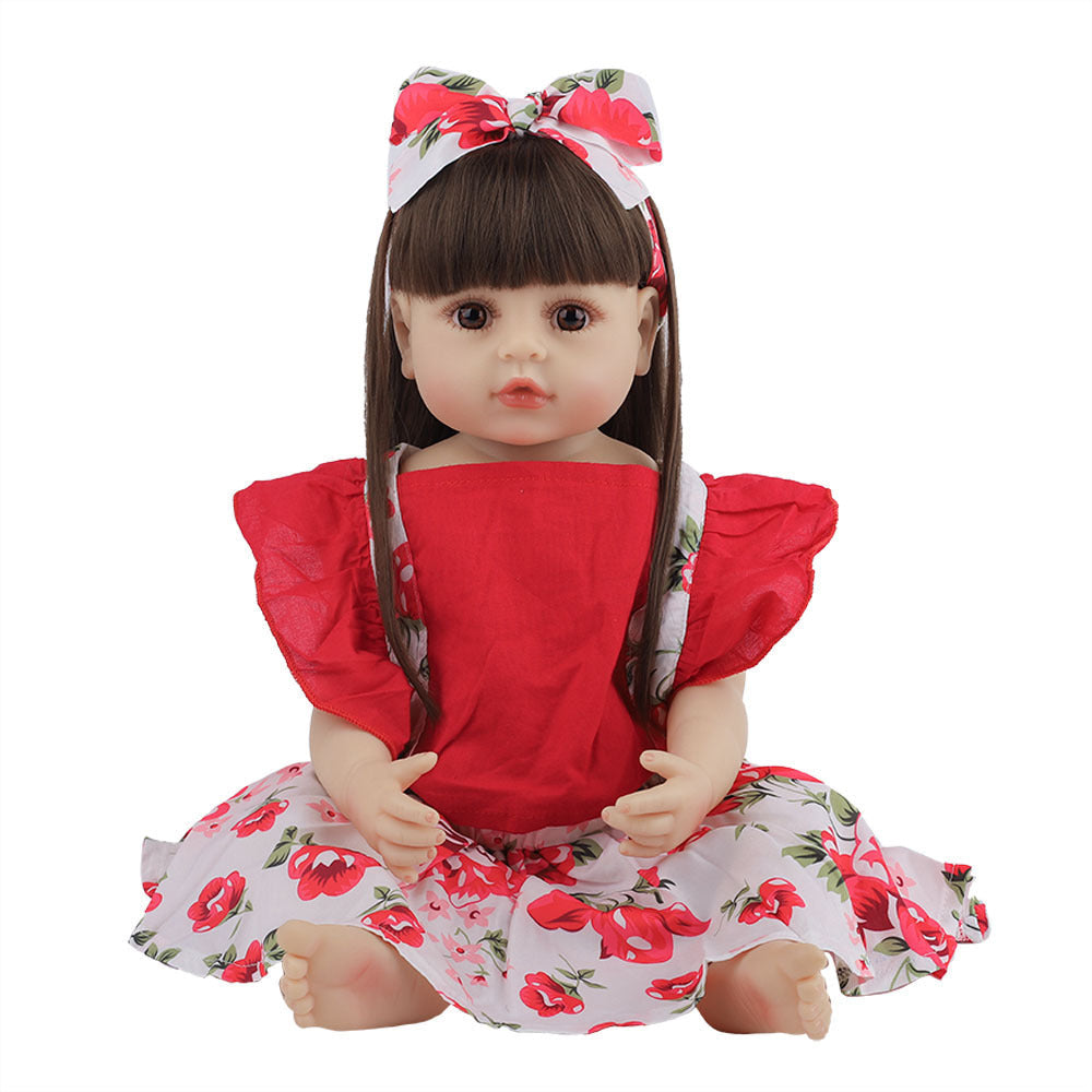 Baby Doll Reborn Baby Full Body Silicone Girl Doll Pi-Mart