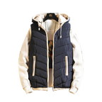 Hooded Down Cotton Waistcoat For Autumn And Winter