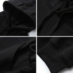 Artistic Letters Color Print Hooded Pullover Loose Sweatshirt Pi-Mart