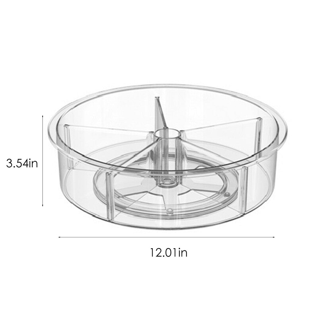 Refrigerator transparent rotating storage tray Pi-Mart