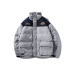 Guochao Brand Tooling Padded Jacket Boys Winter New Color Matching Thick Padded Jacket Jacket Quilted Jacket Bread Jacket Ins