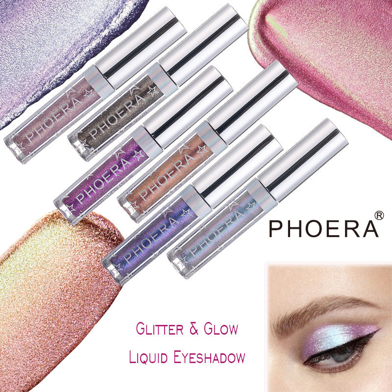 PHOERA Magnificent Metals Glitter and Glow Liquid Eyeshadow 12 Colors Lootquake LLC