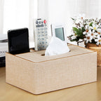 Multifunctional Leather PU Tissue Box European Napkin Storage Box