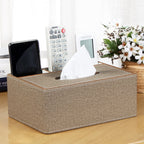 Multifunctional Leather PU Tissue Box European Napkin Storage Box