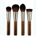New 9-Piece Makeup Set Brush Complete Set Of Retro Wooden Handle Makeup Utensils Pi-Mart