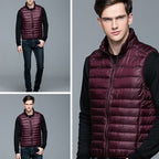 Fashionable Men's Stand Collar Down Jacket Vest