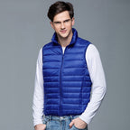 Fashionable Men's Stand Collar Down Jacket Vest