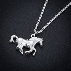 Running Horse Necklace Ladies Clavicle Chain