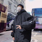 Korean Style Trendy Loose Hooded Padded Jacket Pi-Mart
